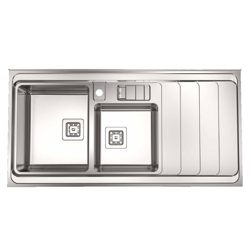 سینک ظرفشویی روکار استیل البرز  مدل 856/60